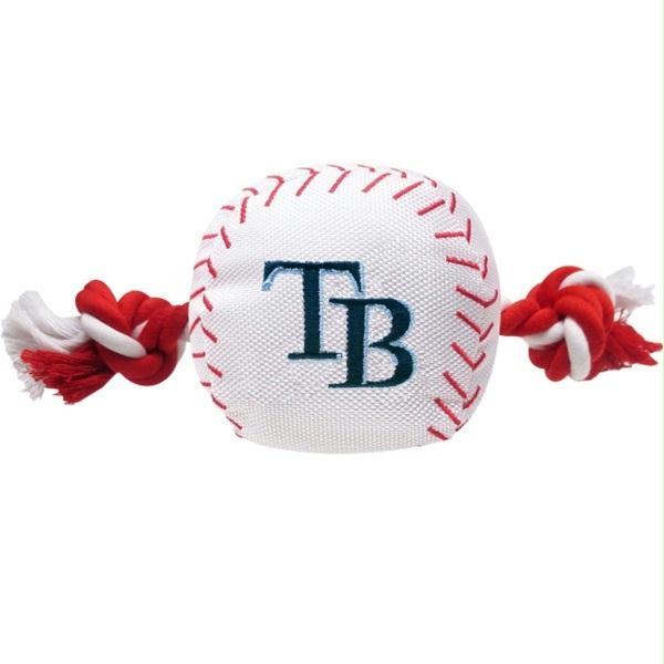 Tampa Bay Rays Nylon Baseball Rope Tug Toy - staygoldendoodle.com