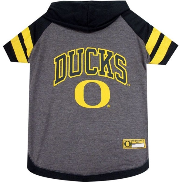 Oregon Ducks Pet Hoodie T-Shirt - X-Small