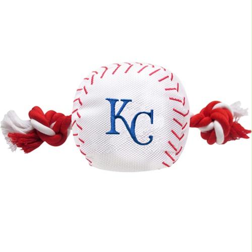 Kansas City Royals Nylon Baseball Rope Tug Toy - staygoldendoodle.com