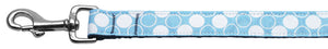 Diagonal Dots Nylon Collar Baby Blue 1 Wide 4ft Lsh