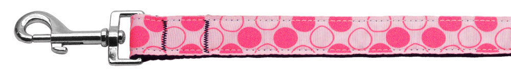Diagonal Dots Nylon Collar Light Pink 1 Wide 4ft Lsh