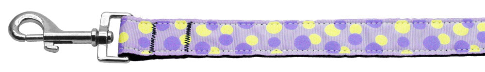 Confetti Dots Nylon Collar Lavender 1 Wide 6ft Lsh