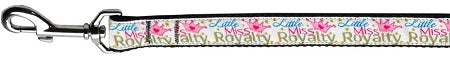 Little Miss Royalty Nylon 1 Wide 6ft Leash