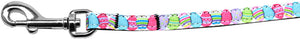 Easter Egg Nylon Ribbon Pet Leash 3/8 Inch Wide 4ft Lsh