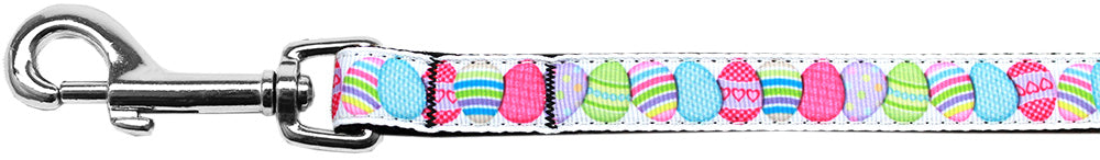Easter Egg Nylon Ribbon Pet Leash 5/8 Inch Wide 6ft Lsh