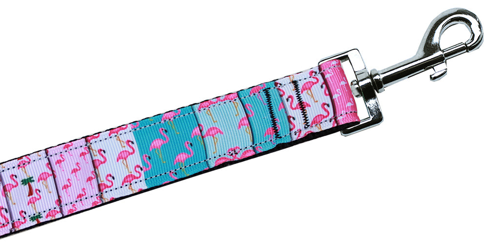 Flamingo Fun Nylon Pet Leash 1in By 4ft