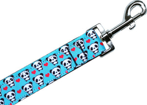 Panda Love Nylon Pet Leash 1in By 4ft