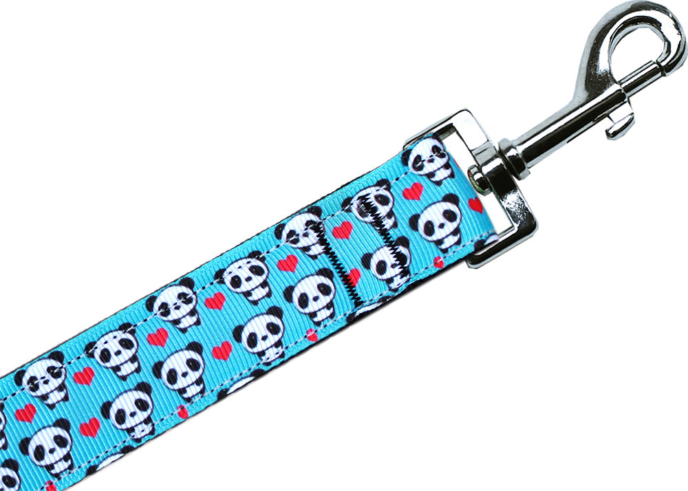 Panda Love Nylon Pet Leash 3/8in By 6ft