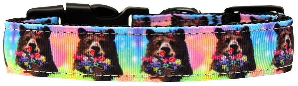 Pretty Baby Momma Bears Nylon Dog Collar Medium Narrow