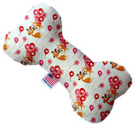 Fox Balloons 10 Inch Canvas Bone Dog Toy