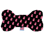 Pink Ghost On Black 10 Inch Bone Dog Toy