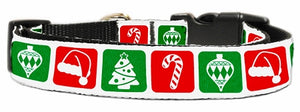 Timeless Christmas Nylon Ribbon Collar Large