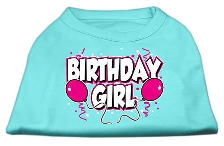 Birthday Girl Screen Print Shirts Aqua Med