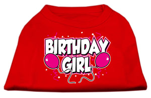 Birthday Girl Screen Print Shirts Red Med