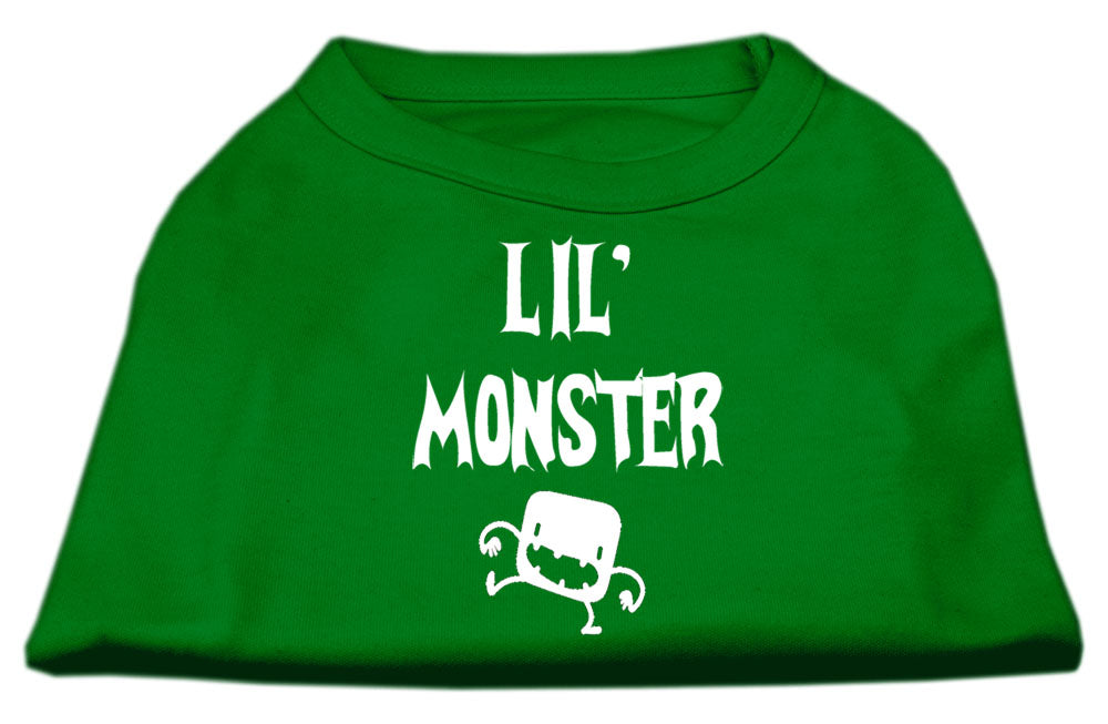 Lil Monster Screen Print Shirts Emerald Green Xs