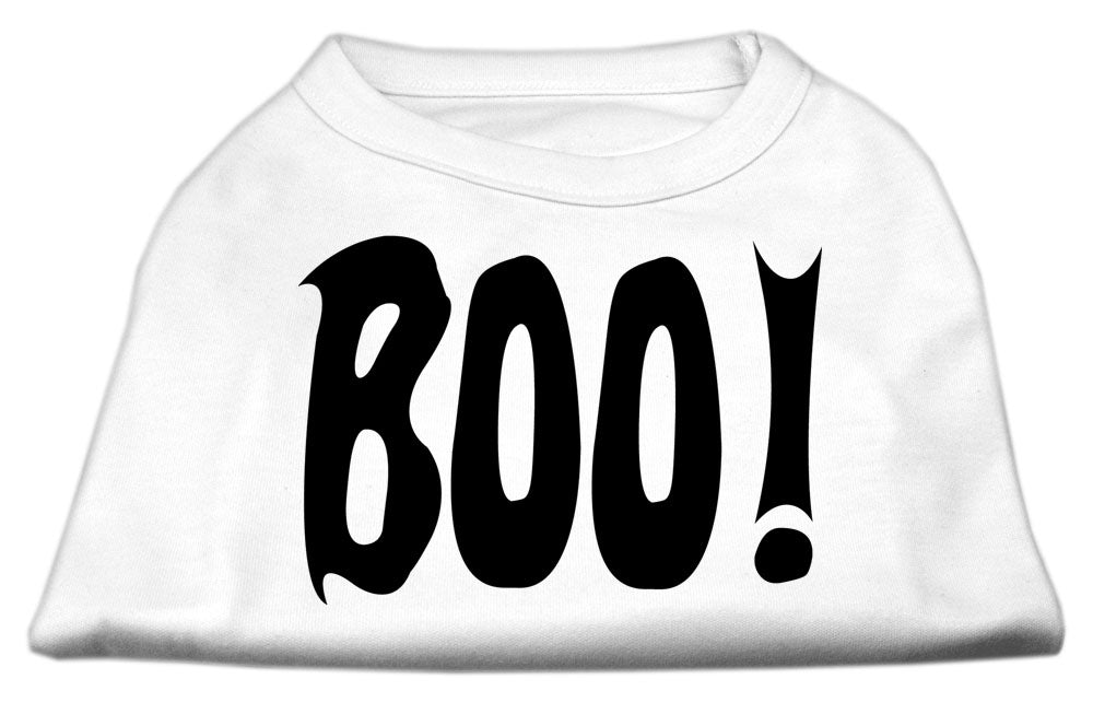 Boo! Screen Print Shirts White Sm