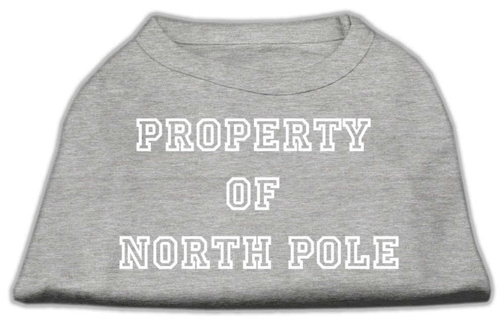 Property Of North Pole Screen Print Shirts Grey M