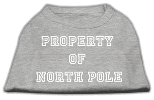 Property Of North Pole Screen Print Shirts Grey M