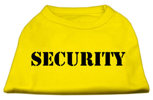 Security Screen Print Shirts Yellow Xs