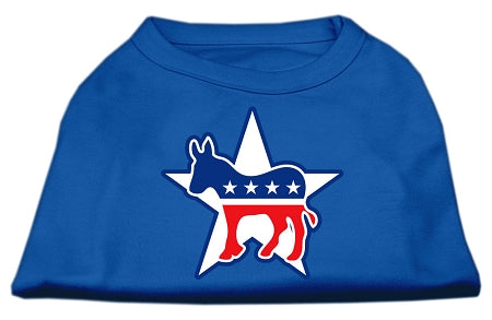 Democrat Screen Print Shirts Blue Xl