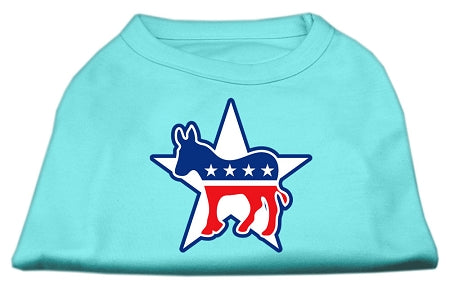 Democrat Screen Print Shirts Aqua Xs