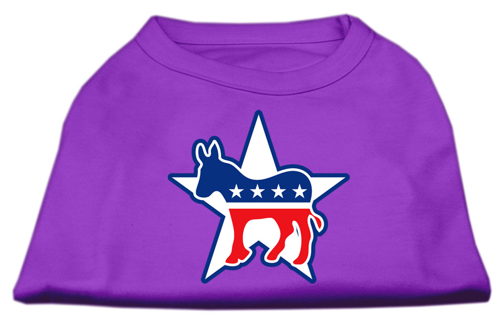 Democrat Screen Print Shirts Purple Xs