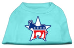 Democrat Screen Print Shirts Aqua Xxl