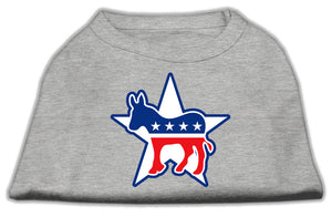 Democrat Screen Print Shirts Grey Xxl