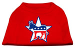 Democrat Screen Print Shirts Red Xxl