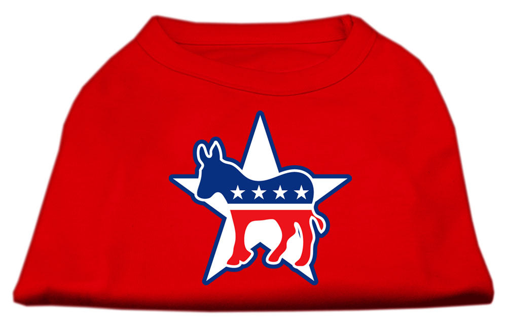 Democrat Screen Print Shirts Red Xxxl