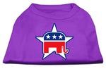 Republican Screen Print Shirts Purple Xl