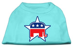 Republican Screen Print Shirts Aqua Xxxl