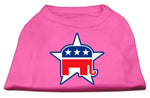 Republican Screen Print Shirts Bright Pink Xxxl