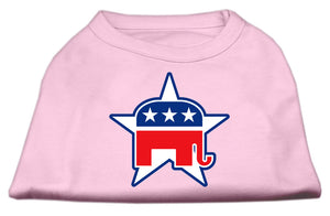 Republican Screen Print Shirts Light Pink Xxxl