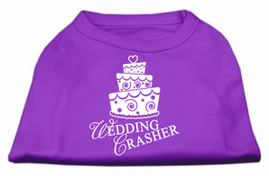 Wedding Crasher Screen Print Shirt Purple Sm