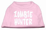 Zombie Hunter Screen Print Shirt Light Pink Xs