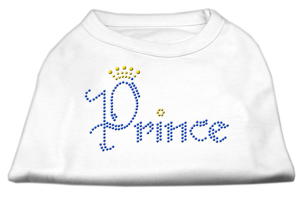 Prince Rhinestone Shirts White M