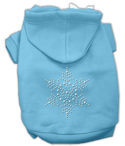 Snowflake Hoodies Baby Blue Xs