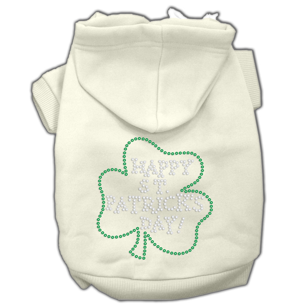Happy St Patrick's Day Hoodies Cream Xxl