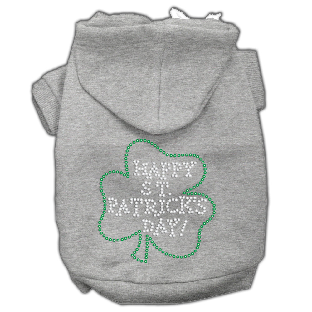 Happy St Patrick's Day Hoodies Grey Xxl