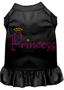 Princess Rhinestone Dress Black Sm