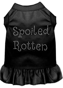 Spoiled Rotten Rhinestone Dress Black 4x