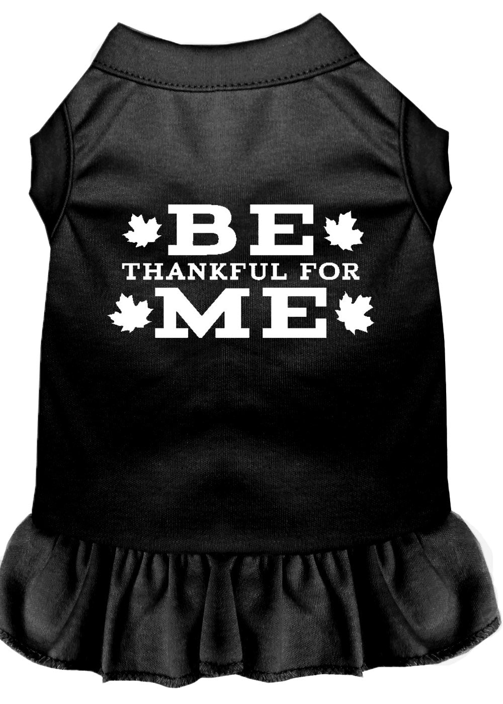 Be Thankful For Me Screen Print Dress Black Xxxl