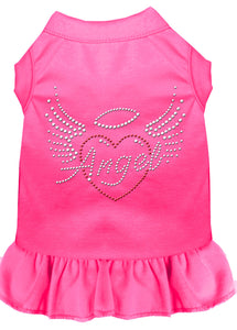 Angel Heart Rhinestone Dress Bright Pink Lg