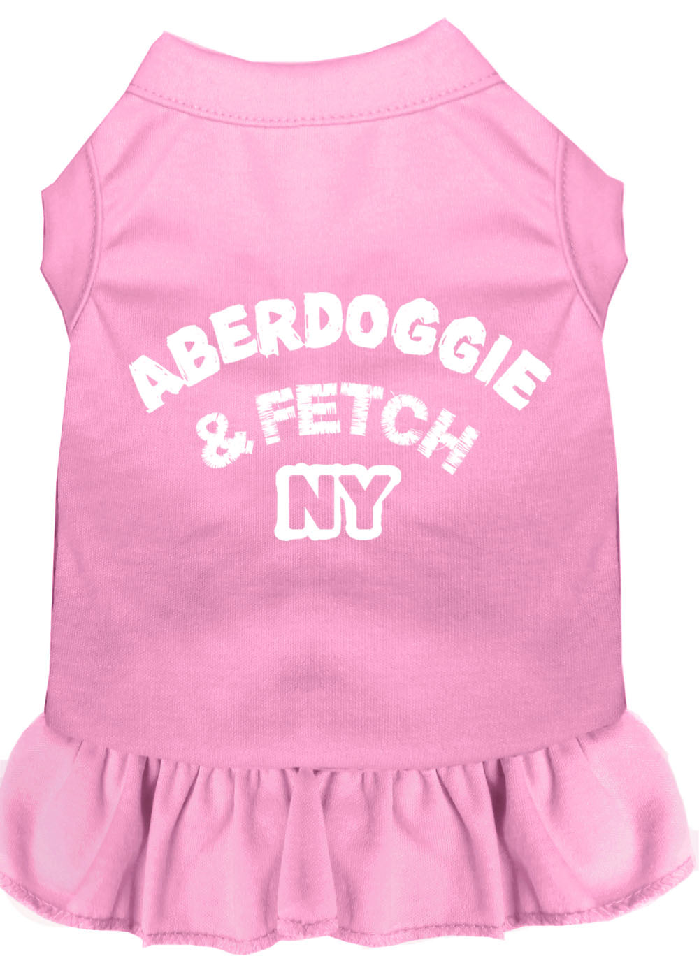 Aberdoggie Ny Screen Print Dress Light Pink Sm