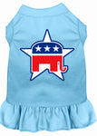 Republican Screen Print Dress Baby Blue 4x (22)