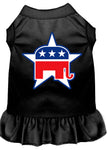 Republican Screen Print Dress Black Sm