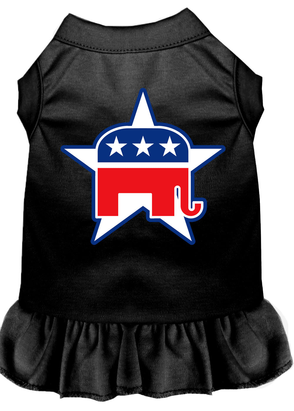 Republican Screen Print Dress Black Xxl