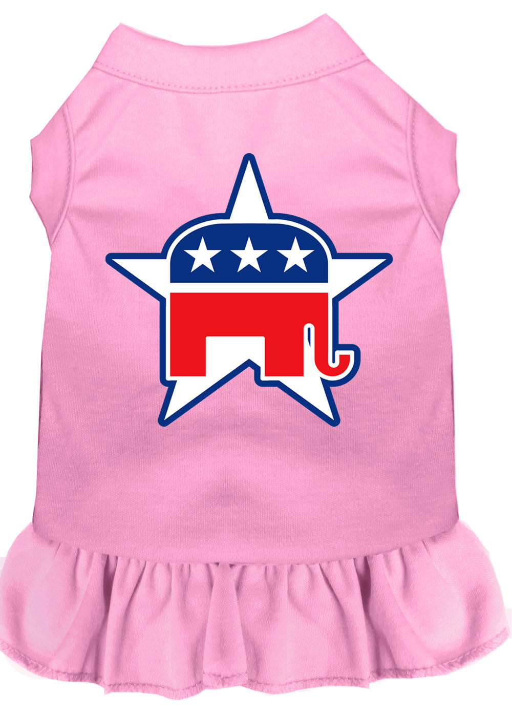 Republican Screen Print Dress Light Pink Xxl