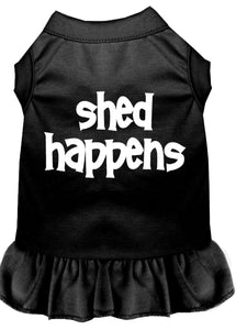 Shed Happens Screen Print Dress Black Med